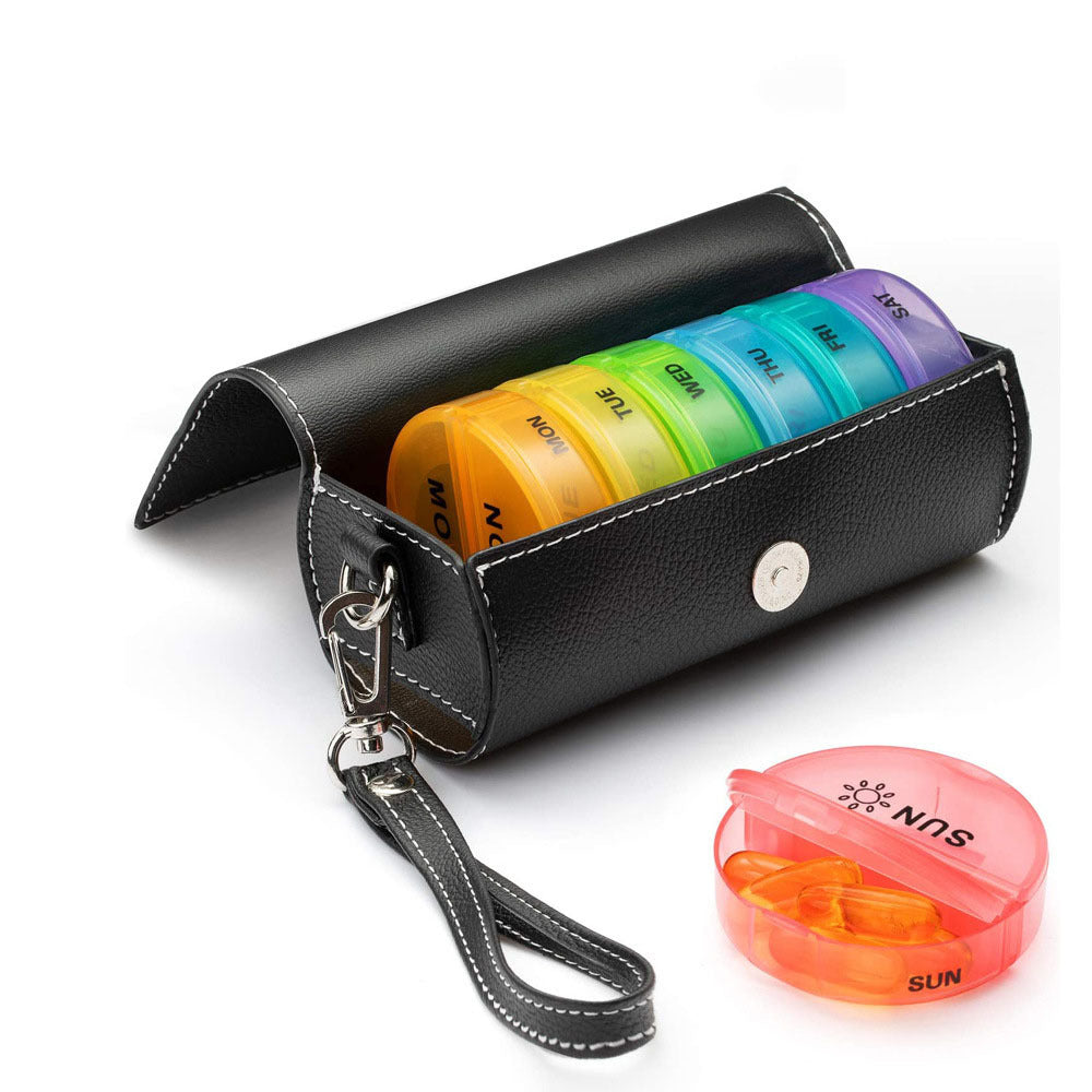 Waterproof Weekly Pill Container with Compartments
